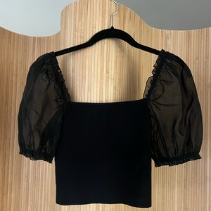 Aritizia/Wilfred BlCk Short Sleeve Top